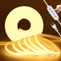110V COB Neon LED Strip Lights Dimmer Flexible Light Indoor Outdoor Waterproof