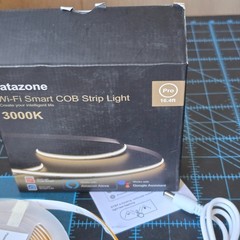 Tatazone WiFi Smart COB Strip Light 16.4ft Pro 3000K Alexa Google