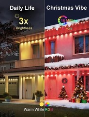 Eternity Outdoor Lighting – 400ft Smart LED String Lights with Remote Control
