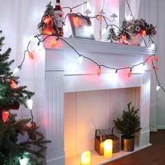 Connectable Outdoor Christmas LED Strawberry Lights Energy Saving Waterproof New