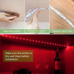 LED Strip with 24 Keys Remote Control, 2M Battery Powered Strip Lights for Party
