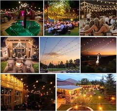 Outdoor Led String Light Plug in 50FT LED Lights with 25 Shatterproof 2700K ST38
