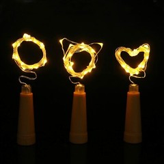 4pcs Wine Bottle Fairy String Lights 20 LED Battery Cork For Party Xmas Wedding