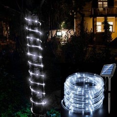 39FT 100LED Solar Rope Tube lamp Waterproof PVC String Lights Outdoor Garden USA