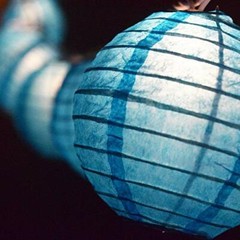 Fantado 4″ Turquoise Round Shaped Party String Lights by PaperLanternStore