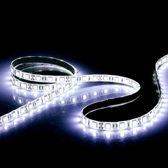 16.4ft Cool White LED Light Strip Waterproof 5050 SMD Dimmable Tape Rope Light