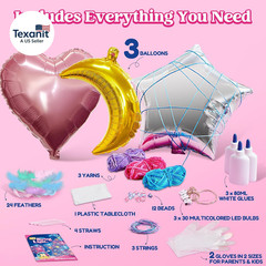 3D String Art Kit for Kids LED Light Craft Set Gift for Boys Girls 8 Plus