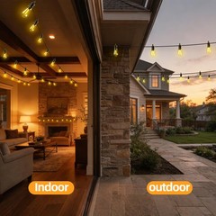 Solar Lights Outdoor Patio Lights: S14 10M 33FT Solar Powered Remote Control …