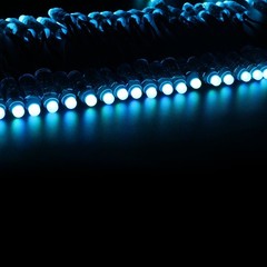 WS2811 Diffused Digital RGB LED Pixel Lights Black Wire Individually Addressa…