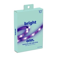 PACK of 6 Multicolor LED Light Strip with Remote Control 10′