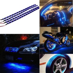 Lot Waterproof 12”/15 DC 12V Motor LED Strip Underbody Light For Car Motorcycle