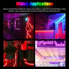 DC12V SMD2835 Flex LED Neon Rope Lights Strip Silicone Tube KTV Car Boat Decor