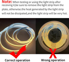 5V USB COB LED Strip Lights with Dimmable Switch,6.56Ft/2M,Ice Blue,320Leds/M,8M