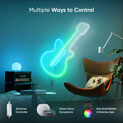 Smart LED Rope Light, 16.4Ft Multicolor Lightstrip with Music Sync & Voice Contr