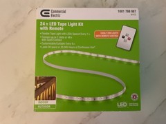 Commercial Elctric 24 Foot LED Tape Light Kit WHITE With Remote