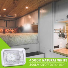 Leisure LED 5 Pack 12V Led RV Ceiling Dome Light RV Interior Lighting for Traile