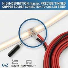 Flexible 20 AWG 2-Pin Extension Wire – 66ft Red & Black for 12V/24V Systems