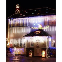 20 Tubes Solar Meteor Shower Icicle Lights 480 LED Raindrop Lights with Timer