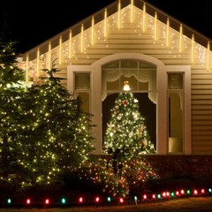 288 LED Solar Lights Meteor Shower Rain Tree String Light Garden Party Outdoor