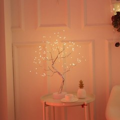 DIY LED Desk Bonsai Tree Light Table Decor 108 LED Home Bedroom Touch Switch
