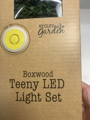 Boxwood Vines with Fairy Lights Battery Operated 30 Lights Warm White 10ft (x3)