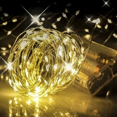 2-10m 20/50/100 LED Battery Micro Rice Wire Copper Fairy String Lights Party