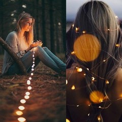 66 FT 200 LED USB Copper String Lights Warm White for Bedroom Wall Ceiling Decor