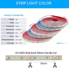 LED Strip Light 12V IP68 Waterproof SMD 2835 For Outdoor Swimming Pool Lighting