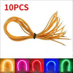 10pcs LED COB Flexible Filament 3V 38mm 60mm 80mm 130mm 260mm 300mm Edison Bulb