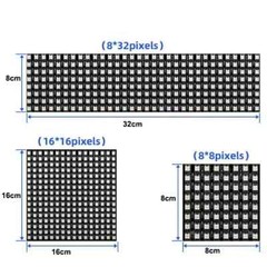 DC5V WS2812B 5050 RGB Flexible LED Panel Matrix Display Screen Addressable Light
