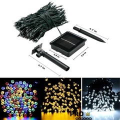 8 Models Solar String Lights For Outdoor Garden Party Xmas Fairy Wedding Lamp