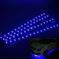 12″ 15 LED Flexible Waterproof LED Strip Light for Car Interior & Exterior Decor