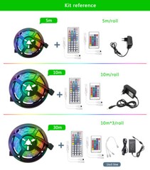 10M 20M 30M led strip SMD 5050 RGB DC12V WIFI IR remote Flexible Diode Tape Led