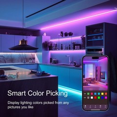 Hbowmdjia Led Lights For Bedroom 200 Ft 2 Rolls 100 Ft Remote And Application