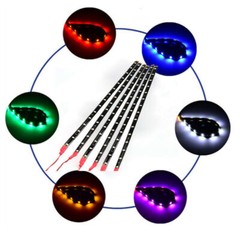 12″ 15 LED Flexible Waterproof LED Strip Light for Car Interior & Exterior Decor
