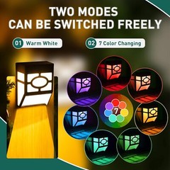 4Pack LED Solar Fence Light Outdoor Garden Deck Wall Decor Lamp 8 Lighting Color