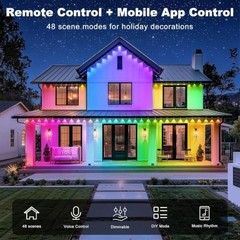 RCUICA Permanent Outdoor Lights Waterproof with Smart App Control 500FT