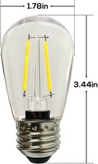 Energy-Saving 5 Pack S14 Dimmable LED Bulbs – Waterproof Outdoor Lighting