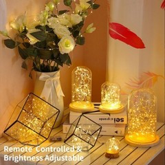 Battery Operated 50 LED Fairy String Lights with Remote – Elegant Indoor/Outdoor