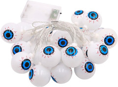 Halloween String Lights 10Ft 20 Leds Battery Operated Outdoor Decorations Eyebal
