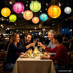 24x Battery Powered Mini LED Party Lights, Waterproof – Colorful | For Paper Lan