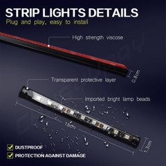 Led light strip for Cars Inside Lighting interior Glow Color music control