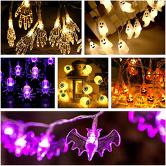 Halloween String Lights 10Ft 20 Leds Battery Operated Outdoor Decorations Lights