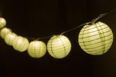 Fantado 4″ Light Lime Round Shaped Party String Lights by PaperLanternStore
