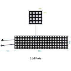 WS2812B LED Pixel Strip Light Advertising Display Panel Digital Flexible Screen