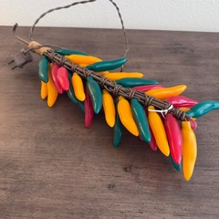Vintage Novelty Light Up Chili Peppers Corded/Electric Bright UNIQUE – TESTED