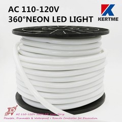 360 Neon Led AC 110 120V 360 Degree NEON LED Light Strip Flexible Waterproof