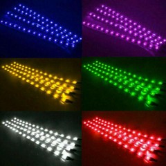 5 PCS 12V 12″ 1FT 15SMD Flexible LED Strip Light Waterproof For Car Truck Boat