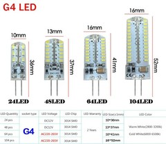 2pcs LED BULB G4 G9 3W 5W 7W 8W 10W 12W 15W LIGHT Spotlight Lamp 220V 110V
