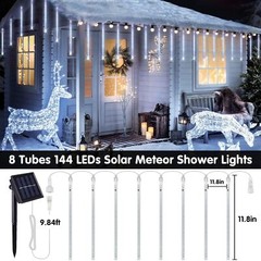Meteor Shower Lights Rain Drop Snowfall Icicle String Lights for Xmas Tree